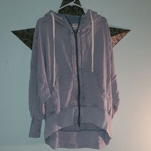 We The Free Blue Zip-Up Jacket